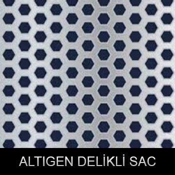 Altıgen delikli paslanmaz sac