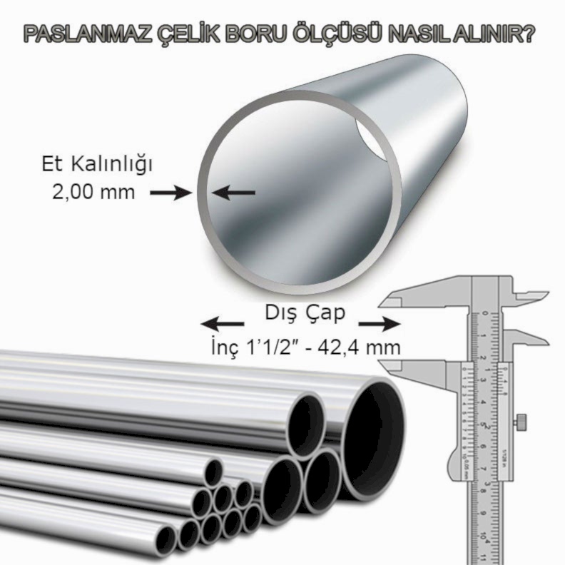 paslanmaz boru ağırlık tablosu