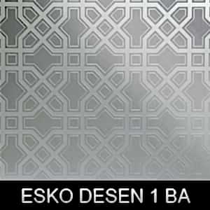 Gümüş desen 1 dekoratif paslanmaz sac