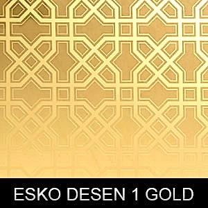 Gold desen 1 dekoratif paslanmaz sac