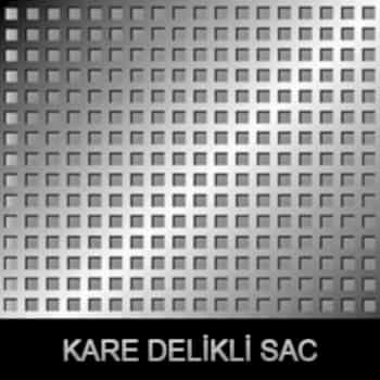 Kare delikli paslanmaz sac