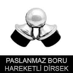 Paslanmaz hareketli küpeşte dirseği