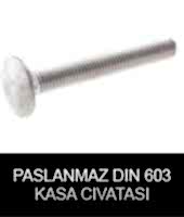 DIN 603 paslanmaz kasa cıvatası