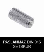 DIN 916 paslanmaz setskur
