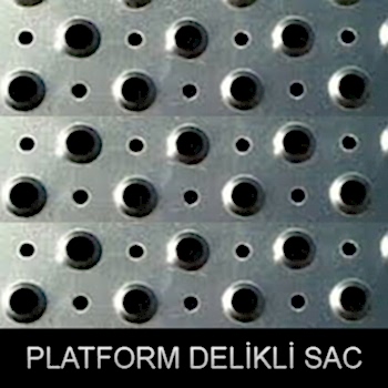 Paslanmaz platform delikli sac
