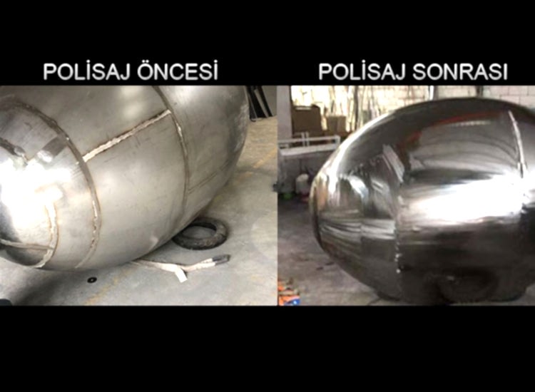 polisaj öncesi ve sonrası