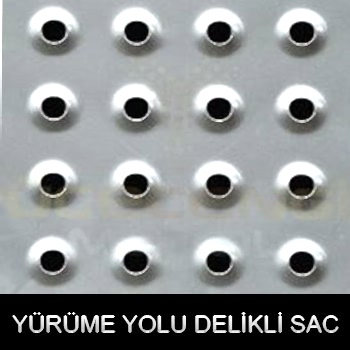 Paslanmaz yürüme yolu delikli sac