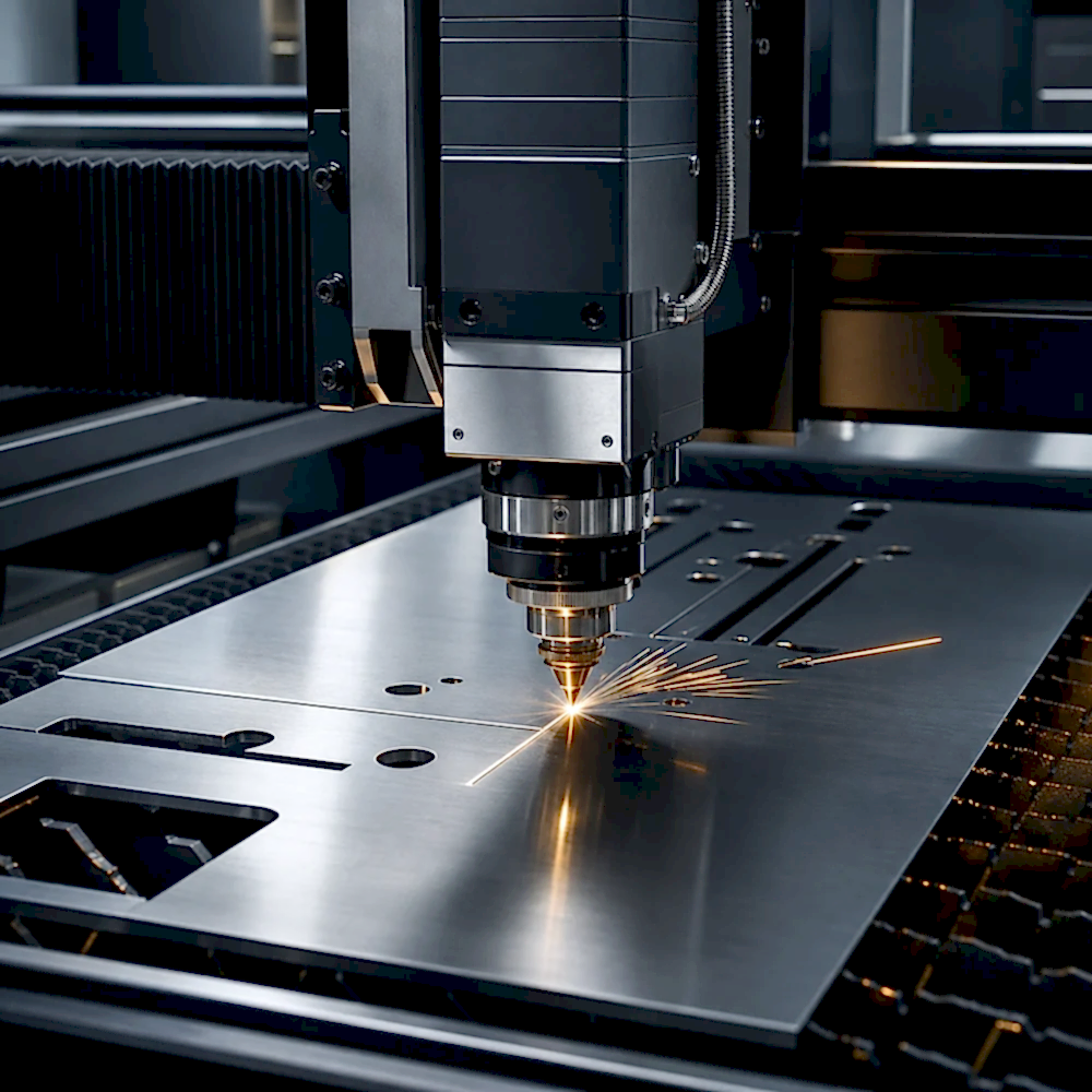 CNC fiber lazer ile paslanmaz sac kesimi